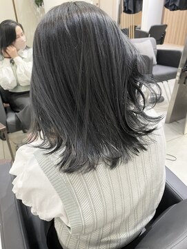 メゾンアクア 表参道(Maison ACQUA) ▲ブリーチなし透明感カラーシルバーアッシュグレージュ