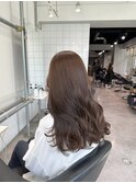 艶髪透け感ブラウンカラー