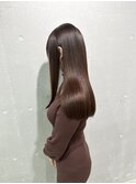 黒髪/グレージュカラー/ココアベージュ/ヘルシーロング[表参道]
