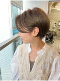 オリーブベージュ☆ハンサムショート