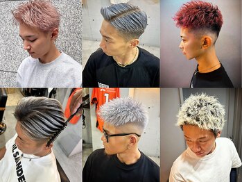 メンズ ラピス(Men's Lapis)の写真/ブリーチカラーはメンズラピスにお任せ◎ハイトーンからバレイヤージュ、どんなスタイルも自由自在！