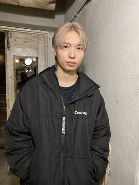 ロイジー(roijir) 表参道roijir センターパート×ホワイトベージュ