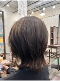 ウルフスタイル×グレージュカラー