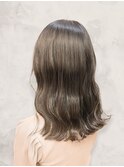 20代30代大人美人小顔ブリーチなし韓国ヘアアッシュブラウン