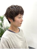 大人ショートパーマスタイル（by城田）