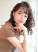 2wayバング シャギーレイヤー シースルー くびれヘア