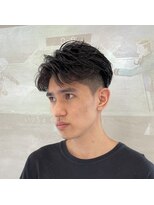 ナル(nalu.) フェザーパーマ/センターパート