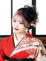 アルバム 銀座(ALBUM GINZA) 着物ヘアロング前髪カットおくれ毛_F1377