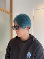 フィーカ(fika)&nbsp;2回ブリーチ☆透け感ペールブルー