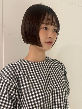 ヘアーアイストゥーレ(HAIR ICI TRE) ミニボブぷつっとカット似合わせカットイメチェン髪質改善