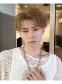 MEN’S HAIR/波巻きツイストスパイラル/リバースセンターパート