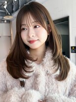 アイティー バイ アルバム 浦和店(IT by ALBUM)&nbsp;ロング顔周りレイヤー韓国ヘアココアベージュ_F31278