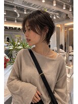 ムクコア(Muk CORE)&nbsp;20代30代40代黒髪前下がりショートボブ丸みショート川崎