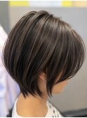 【大人ショートボブ】小顔に見せるショート！