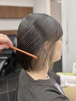シベルバレー 横浜(sibell) ▽くびれレイヤーボブ顔周りレイヤーグレージュインナーカラー