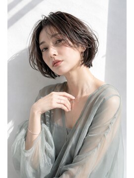 アッシュ 学芸大学店(Ash) ショートボブ/大人女性/ショコラベージュ/白髪ぼかし/脱白髪染め
