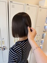 カノエ 山口矢原店(canoe)&nbsp;オリーブベージュ×ボブ