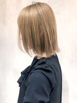 アルバム 渋谷パルコ(ALBUM)&nbsp;ストレートミルクティーボブ_スリークボブ厚めバング_ba284901