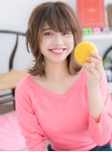 【macaron】キャラメルベージュ☆柔らかレイヤー外ハネボブa