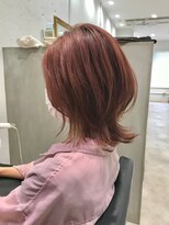 エマ(emma)&nbsp;★ひし形ミディ★インナーカラー★ピンクブラウン