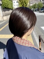 【抜け感ヘア】ボブショート×ビターショコラ/新越谷 南越谷