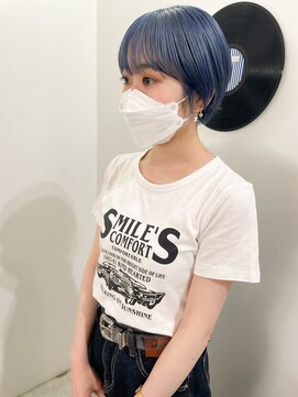 デート 下北沢(DATE) ショート×ペールブルー