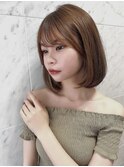 ワンカールでお手入れ楽チン！甘めボブ