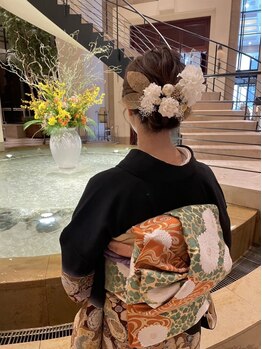 サラン(SARAN)の写真/【時間外でも受付OK】着付け/ヘアセットが可能◎大切な日をさらに素敵に華やかに♪