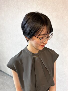 シアン(CYAN) #ショート#ハンサムショート#丸みショート#ツヤ髪#京都駅