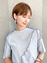 ロンド レグリーズ 立川(Lond leglise)&nbsp;ショート×顔周り×前髪×シルキーベージュ×グレージュカラー