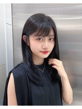 トニーアンドガイ 原宿店(TONI & GUY) ローレイヤーロング/20代30代40代/グレーベージュ前髪パーマ