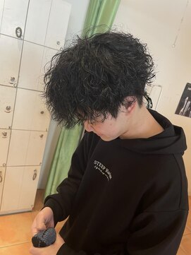 ザコーストバイネオリーブ 辻堂店(The coast by neolive) 波巻きスパイラルパーマメンズツーブロック