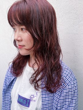 フェンヘアーアイス 中目黒(Fen.hair ici) こなれミディモテ髪薄めバング前髪デジタルパーマ大人美人