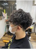 マッシュ×波巻きパーマ【TELA】