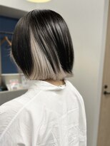 アース 錦糸町店(HAIR&MAKE EARTH) 20代30代大人かわいい艶感グレージュインナカラーショート