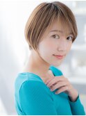 襟足すっきり流し前髪小顔シンプルショートa越谷20代30代40代