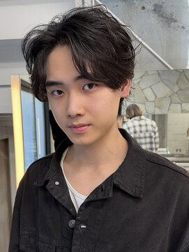 サイン メンズ 表参道(SIGN men's) フェザーセンターパートカルマヘアダウンパーマ