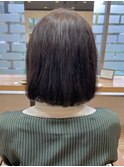 肩上ボブデザイン×長めレングスの内巻きボブ