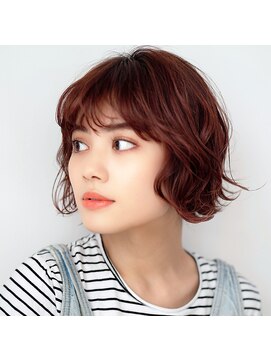 モンド ヘアクリエーション 新栄店(monde hair creation) 【monde】オリーブブラウン×外ハネボブ