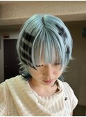 ウルフカット/姫カットレイヤー/クラゲヘアー/外ハネウルフ
