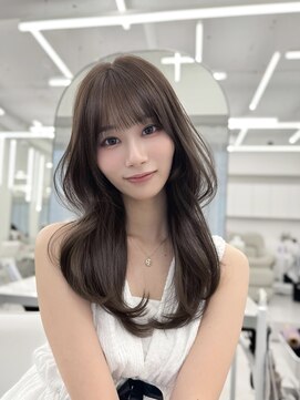 アマトウキョウスマートサロン(AMA TOKYO×Smart Salon) 韓国ヘア　2wayバング  レイヤーカット くびれヘア  顔周り