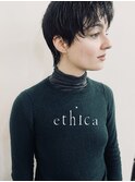 【ethica_南船場】ピクシーカット×ブルーブラック