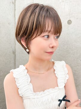 ショート/ショートボブ/顔周り/縮毛矯正/小顔/立川