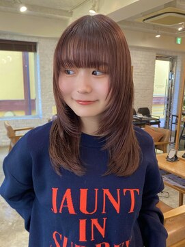 ガーデン 渋谷(GARDEN) ミディアム　レイヤーカット　顔まわり似合わせ　暖色
