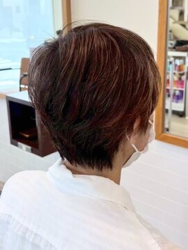 クラップス 横須賀中央店(CLAPS) 横須賀中央ハンサムショートボブ白髪ぼかしハイライト白髪染め