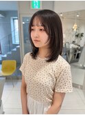 ミディアムレイヤー　黒髪　【杉若】