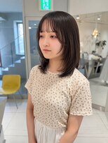 ステラ ヘア デザイン サロン(STELLA hair design salon)&nbsp;ミディアムレイヤー　黒髪　【杉若】