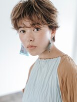 フィルムス 銀座(FILMS)&nbsp;レイヤーカット/デザインカラー/ウェットヘア/オリーブベージュ