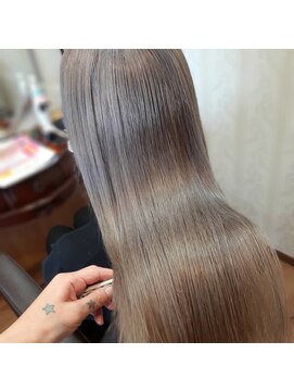 美容室 エルミタージュ シエル(Hermitage Ciel) ケアブリーチ使用超音波アイロントリートメント仕上げWカラー★