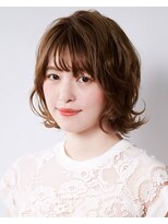 タヤ 自由が丘店(TAYA)&nbsp;20代シースルーバングオリーブカラー外ハネミくびれミディ